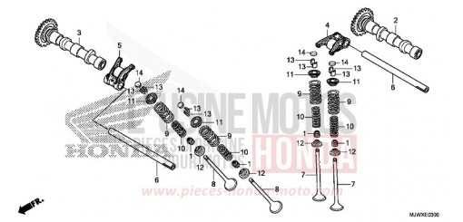 ARBRE A CAMES/SOUPAPE CB500XAJ de 2018
